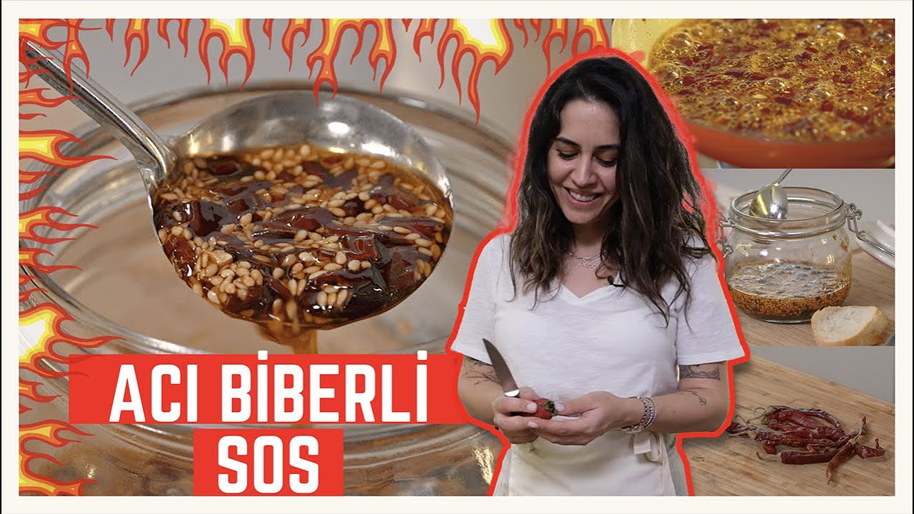 Çok lezzetli, çıtır susamlı bol baharatlı Acı Biberli Sos