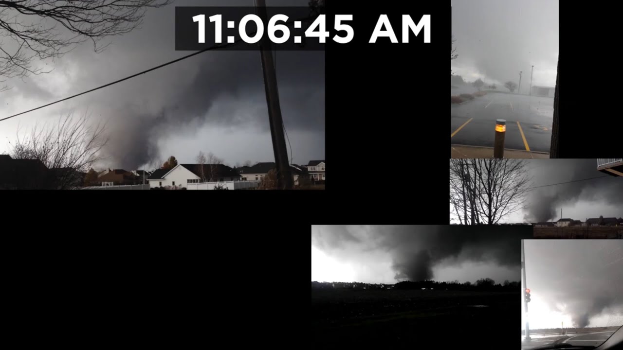 November 17, 2013 Washington, Illinois EF4 Tornado Synced (Video by TornadoTRX)
