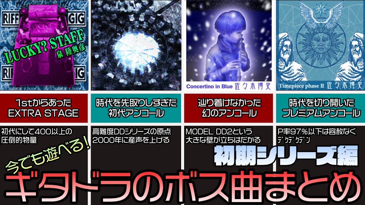 ボス曲で振り返るギタドラ Vol.1 初期シリーズ編【GF1st-11th/dm3rd-10th】