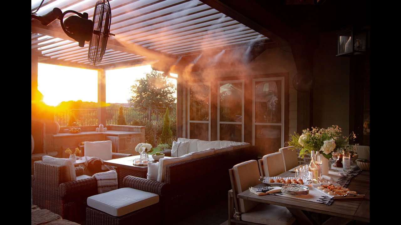 How to install aerMist high pressure misting system and cool your patio
