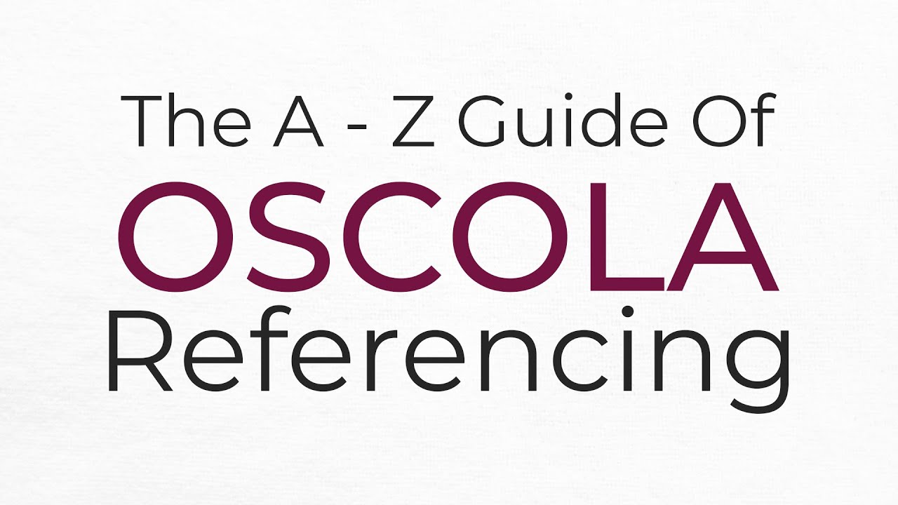What is OSCOLA Referencing Style? A Simple Referencing Guide