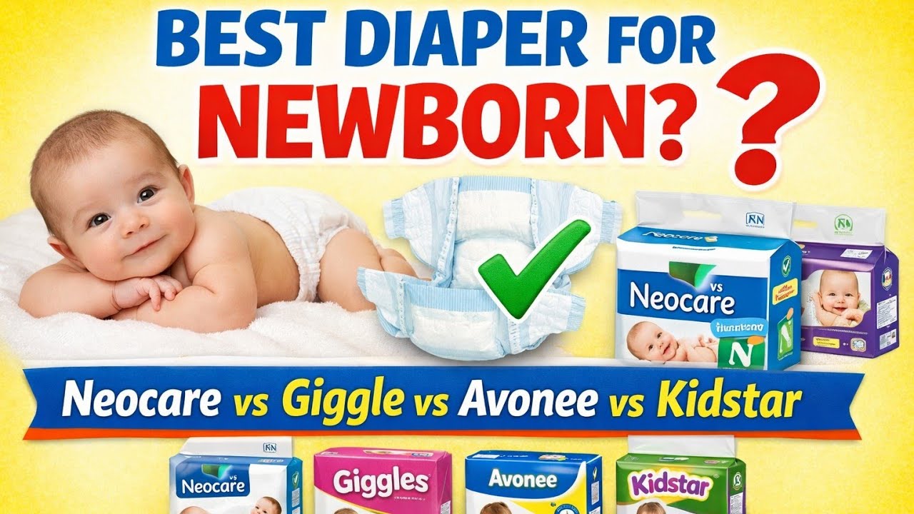 Best Diaper for Newborn Babies in Bangladesh | Honest Review(Neocare vs Giggle vs Avonee vs Kidstar)