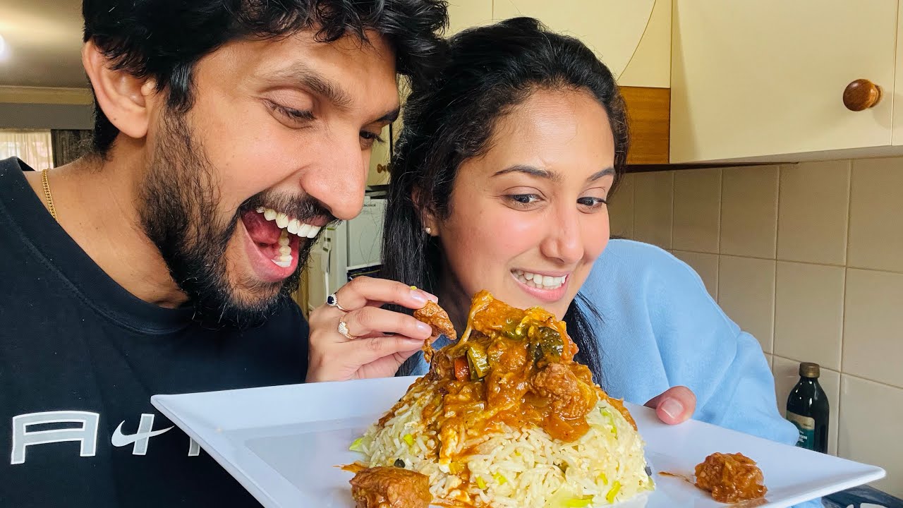 එයා යන්න කලින් අමතක නොවෙන්න හදලා දීපු රයිස් එක 🍛-Sangeeth Dini Vlogs