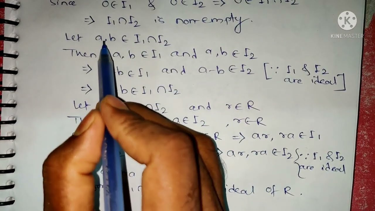 Prove that the intersection of two ideals is also an ideal of R |Abstract Algebra |M.Sc Maths |Ideal