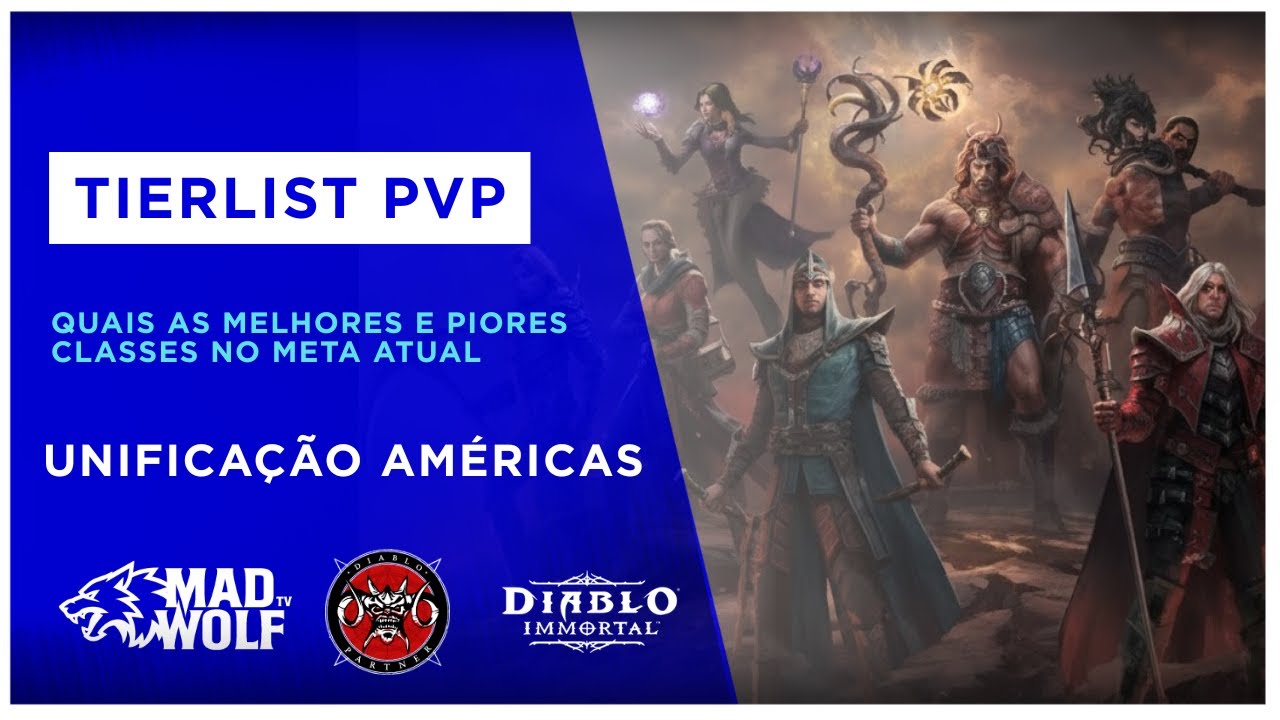 Classes mais jogadas no PVP depois da fusão Américas.