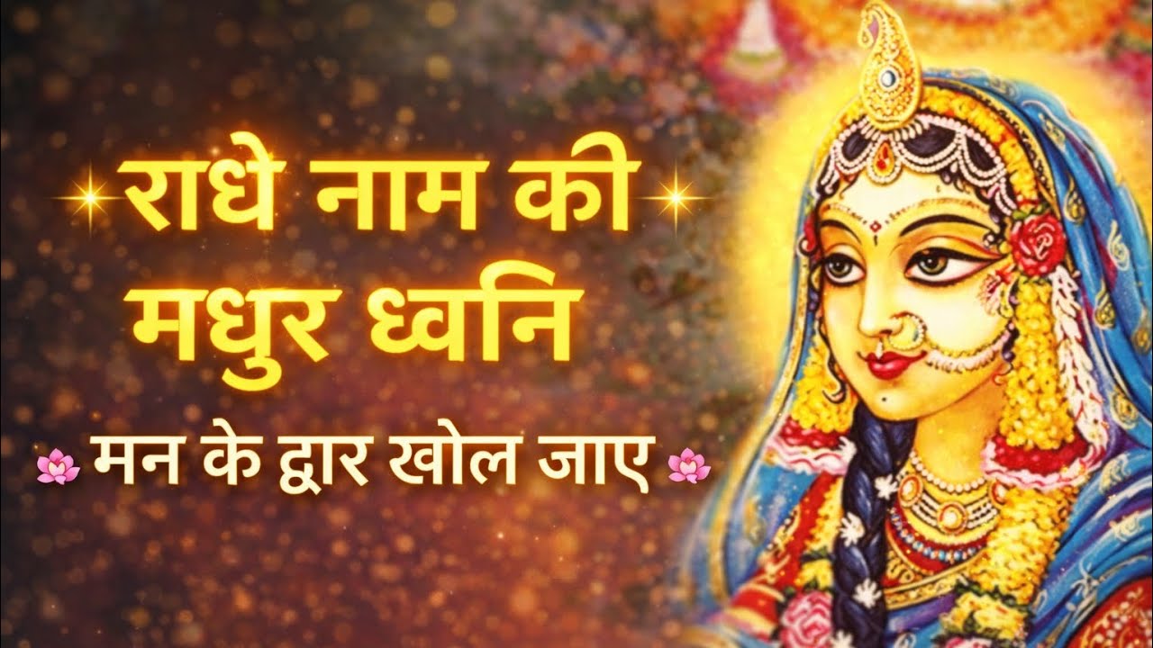 🌸 राधे नाम की मधुर ध्वनि | राधे राधे जप | चिंता हरने वाला भजन🙏🙏