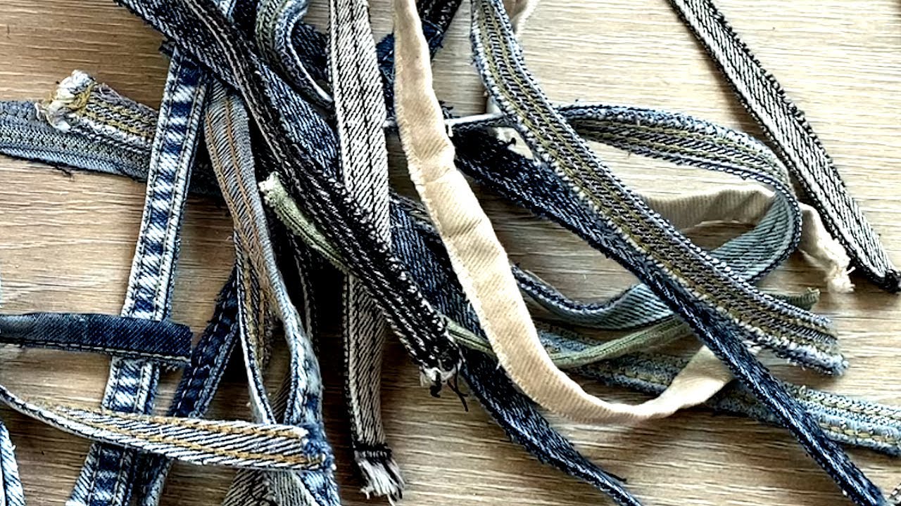 Швы от старых джинсов? Найдем им применение DIY мастер-класс