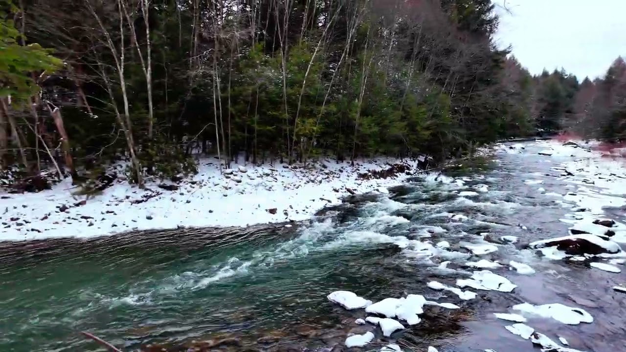 First Fresh Snow Walk 4K: Ghost Town Trail Cambria County PA  Pennsylvania ❄️