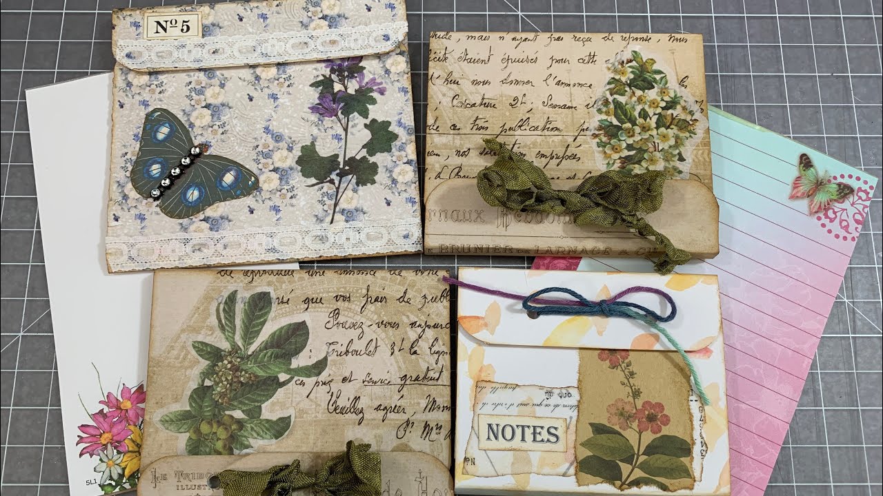 USING UP SCRAP NOTEPADS ~ CREATING MATCHBOOK NOTEBOOKS FOR JOURNALS