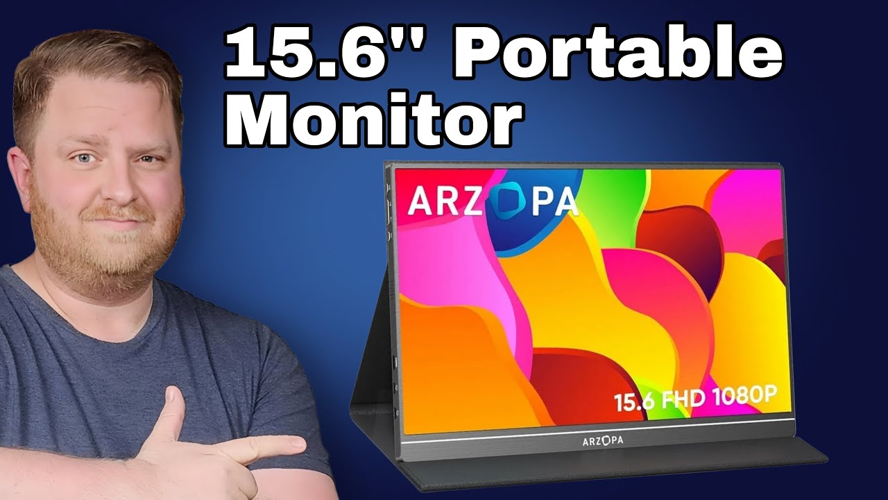 ARZOPA 15.6'' Portable Monitor: Plug‑and‑Play in Seconds!