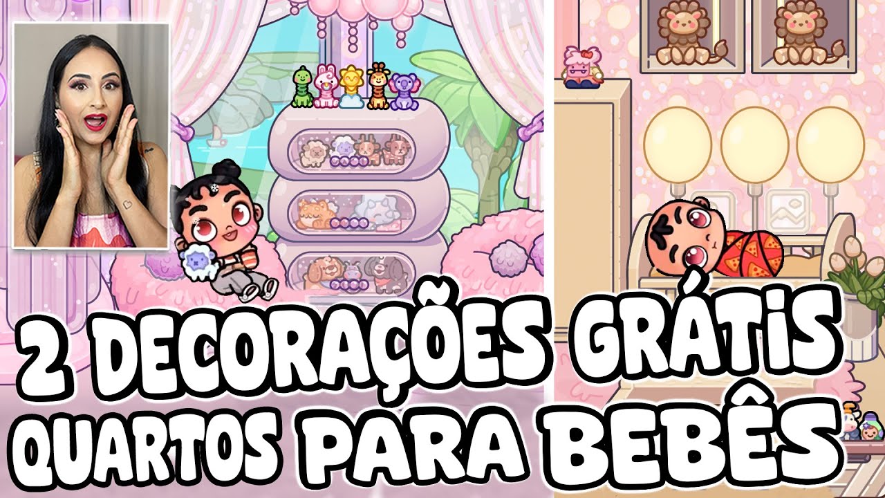 2 DECORAÇÕES DE QUARTOS PARA BEBÊS, TUDO GRÁTIS, NO PAZU AVATAR WORLD / BUBBLE GLAM E MANSÃO MAKER 2