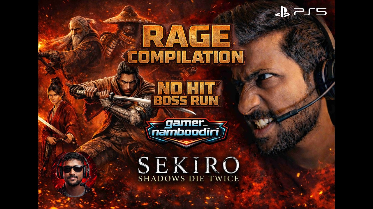 SEKIRO RAGE COMPILATION & FUNNY MOMENTS - NO HIT BOSS RUN