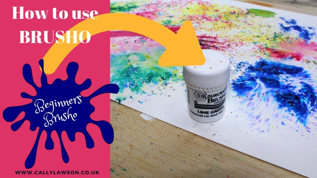 Basic brusho techniques - how to use colourcraft brusho - making holes for sprinkling