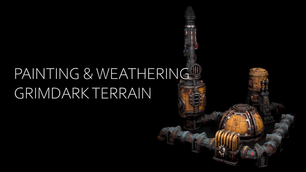 Painting and Weathering Grimdark 40k terrain