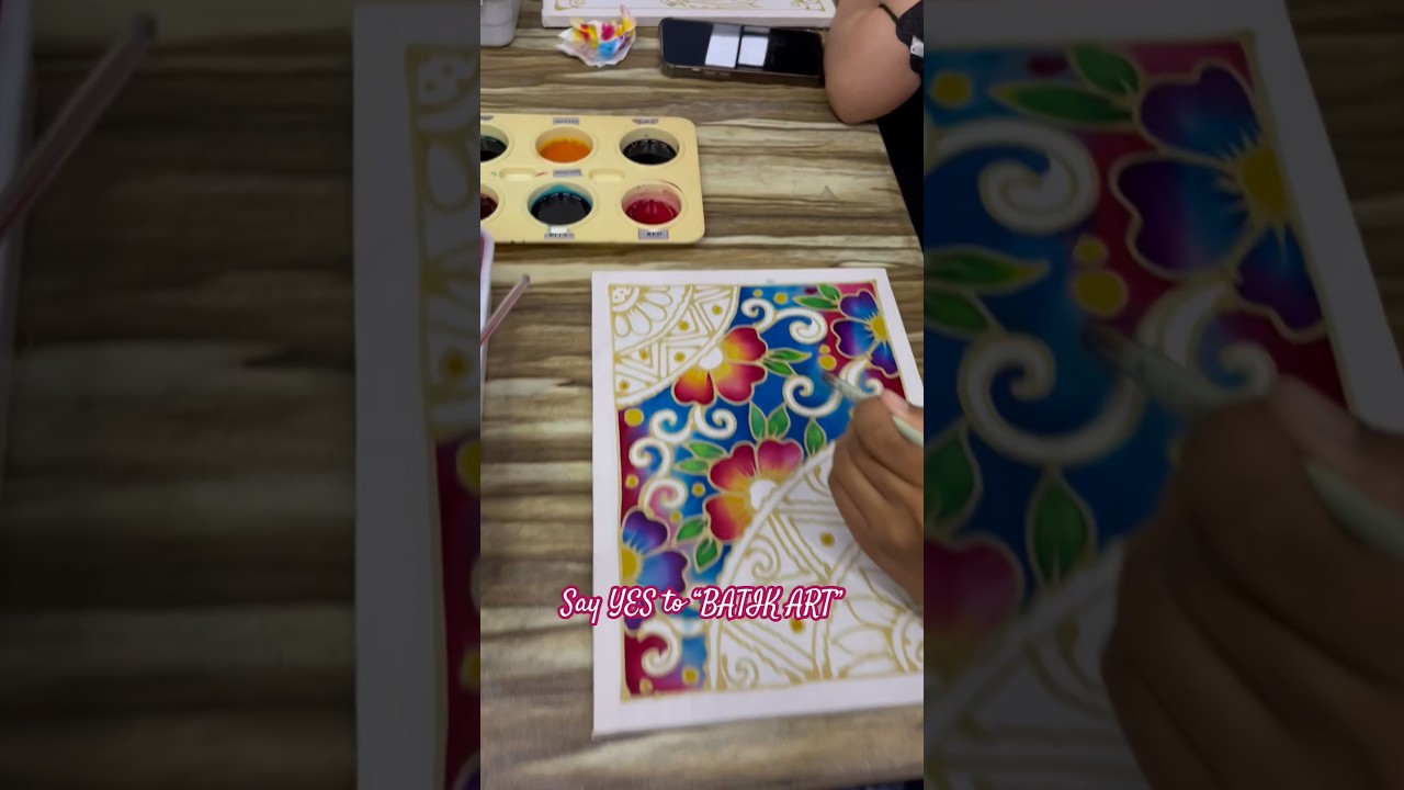 Aktiviti KL part 3 : batik seni. Pilih design and colour ikut creativity #travelphotography #art