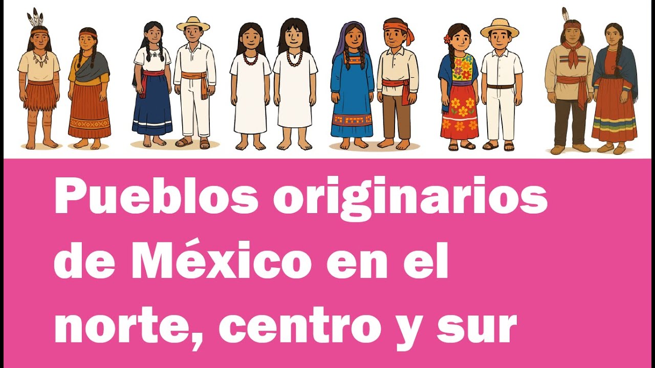 PUEBLOS ORIGINARIOS DE MÉXICO EN EL NORTE, CENTRO Y SUR