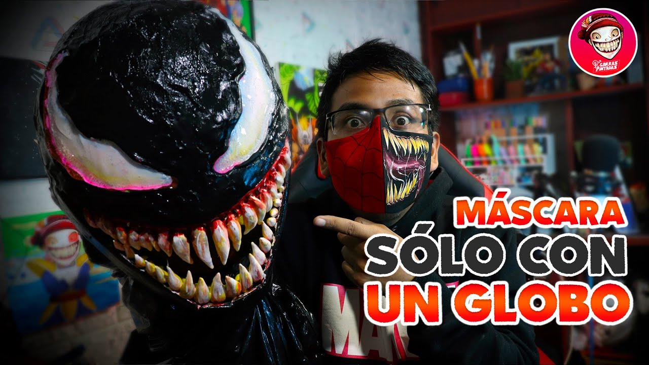 ¡MÁSCARA VENOM PARA COSPLAY! MÁSCARA HALLOWEEN PARA NIÑOS