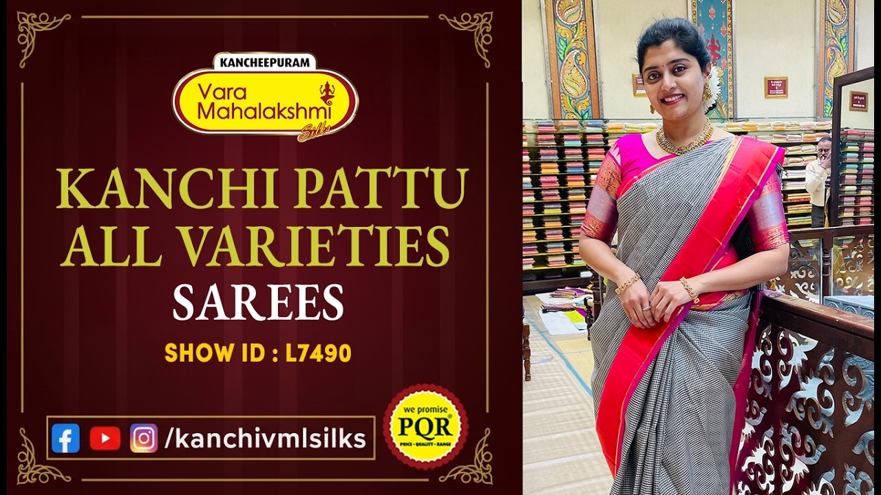 Kanchi Pattu All Varieties Sarees | WhatsApp 89 0001 0002 | Kancheepuram Varamahalakshmi Silks LIVE