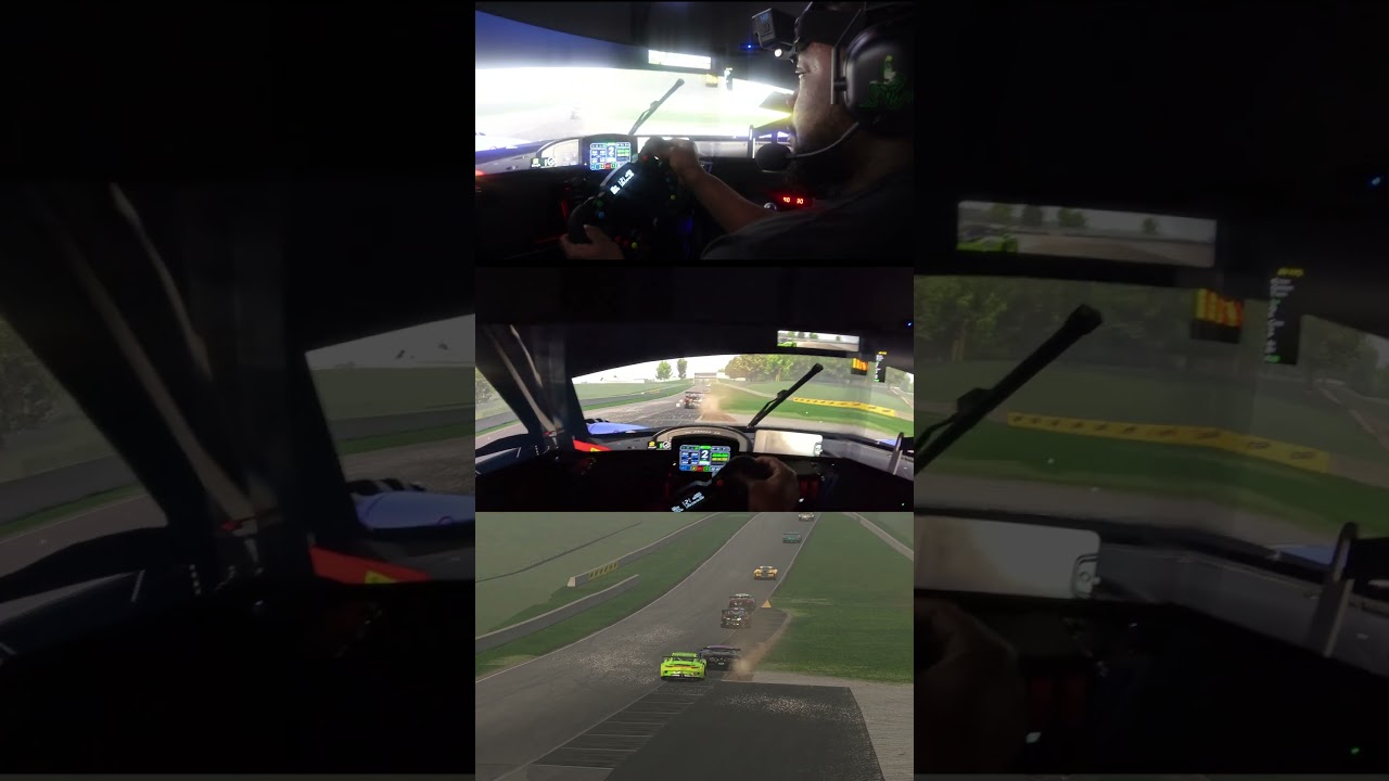 Divebomb gone WRONG  #virtualracing #racing #automobile #simracing #triplemonitorsetup #simracer