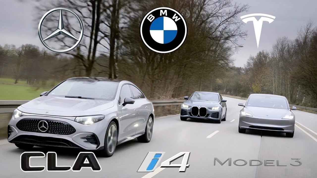 2026 Mercedes-Benz CLA EV vs Tesla Model 3 vs BMW i4