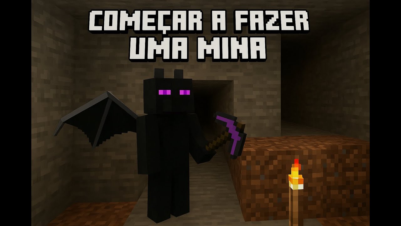 Minecraft_fiz uma mina_T1_Ep2