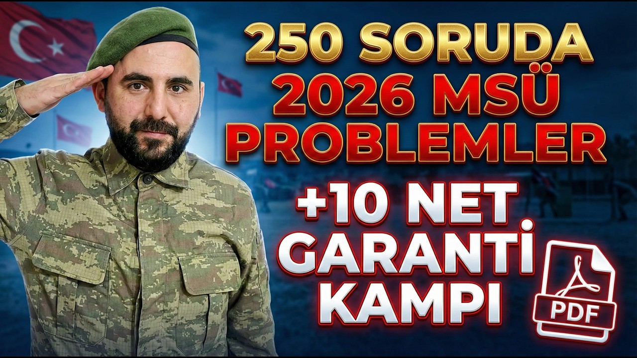 msü problemler full tekrar kampı 250 soru pdf - 2026 msü matematik son genel full tekrar problem