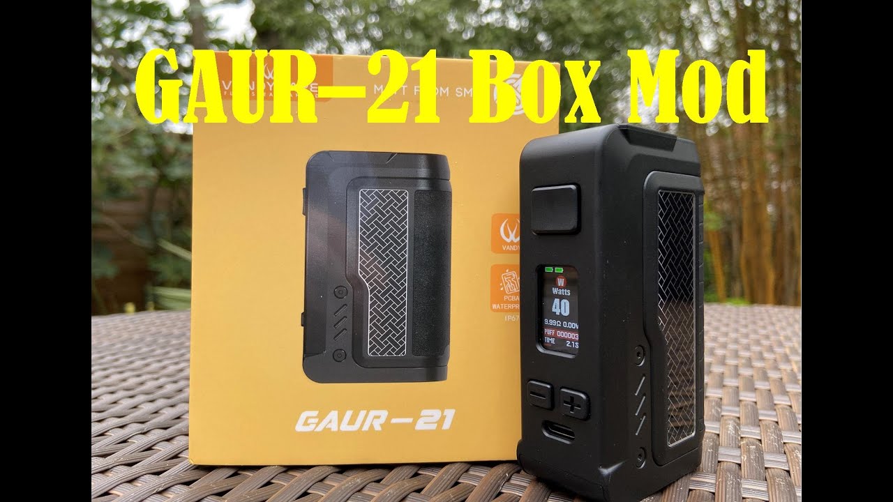 GAUR-21 BOX MOD | By Vandy Vape & SMM | Advanced chipset | Dual 21700 | Durable & light weight