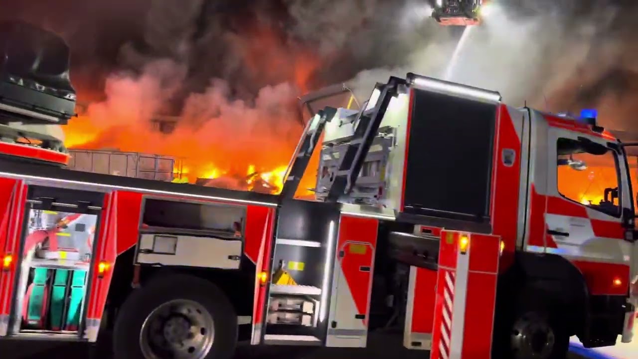 Großbrand Frankfurt Fechenheim Lager