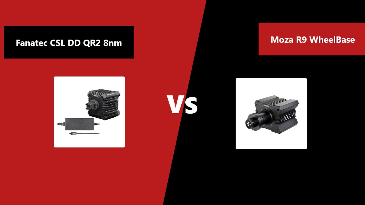 Fanatec CSL DD 8nm vs Moza R9 | Technical Specifications