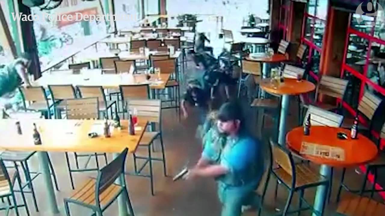 Waco biker gang shootout captured on restaurant's CCTV