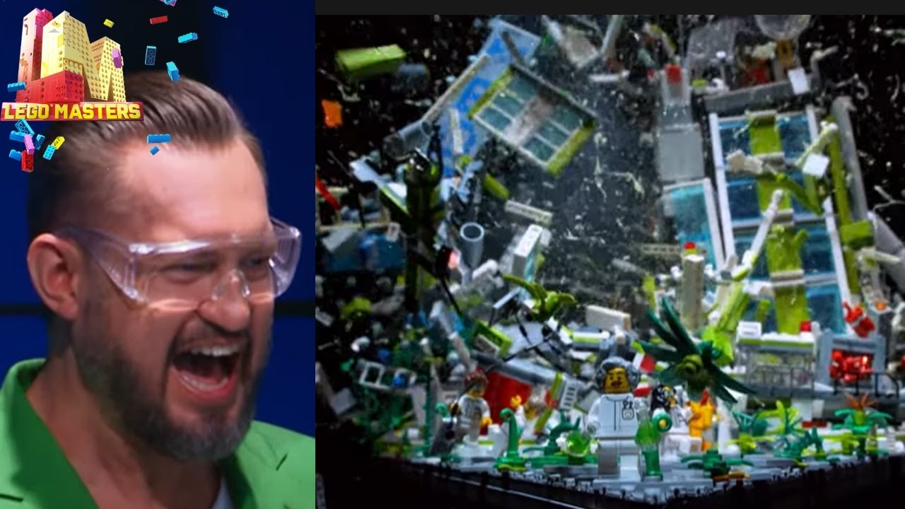 Marcin Prokop wpadł w szał destrkucji i wysadził ich budowlę! [LEGO Masters]