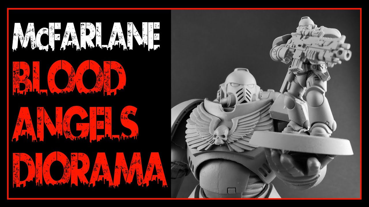 HUGE Devastation of Baal - Blood Angels diorama for Warhammer 40K using McFarlane 7