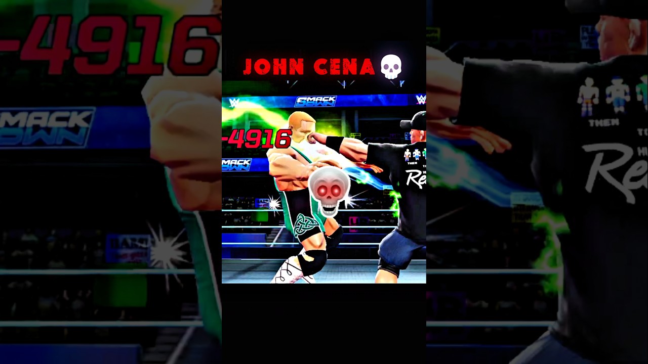 John Cena Attack 💀 | WWE Mayhem #wwemayhem #wwe #johncena #shorts #viral