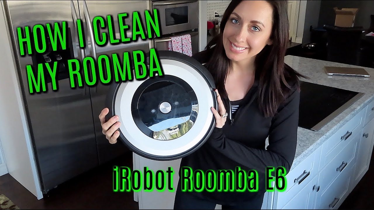 HOW I CLEAN MY iROBOT ROOMBA E6// HOW TO CLEAN YOUR ROBOT VACUUM