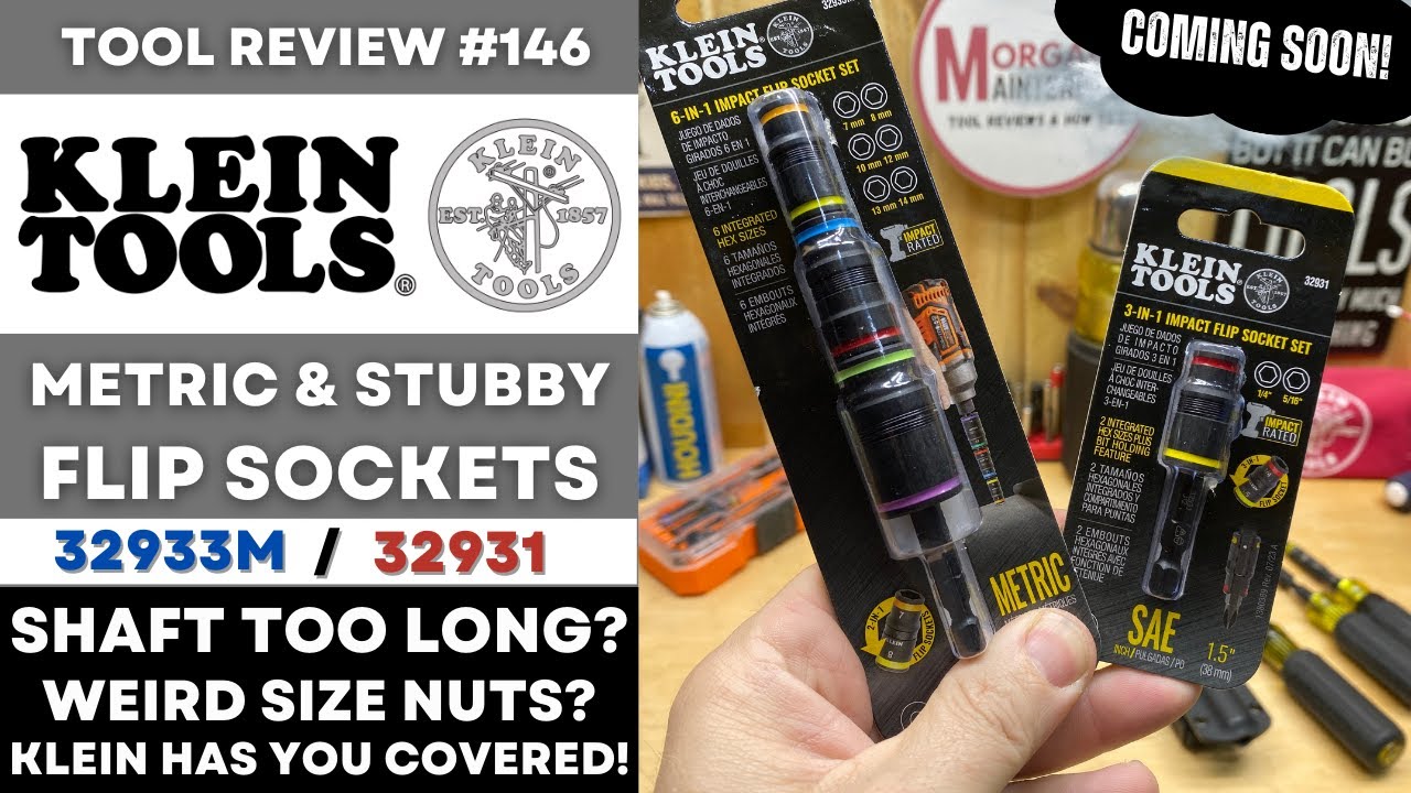 Klein METRIC & STUBBY Flip Sockets - What Many Have Asked For!  #tools #klein #electric