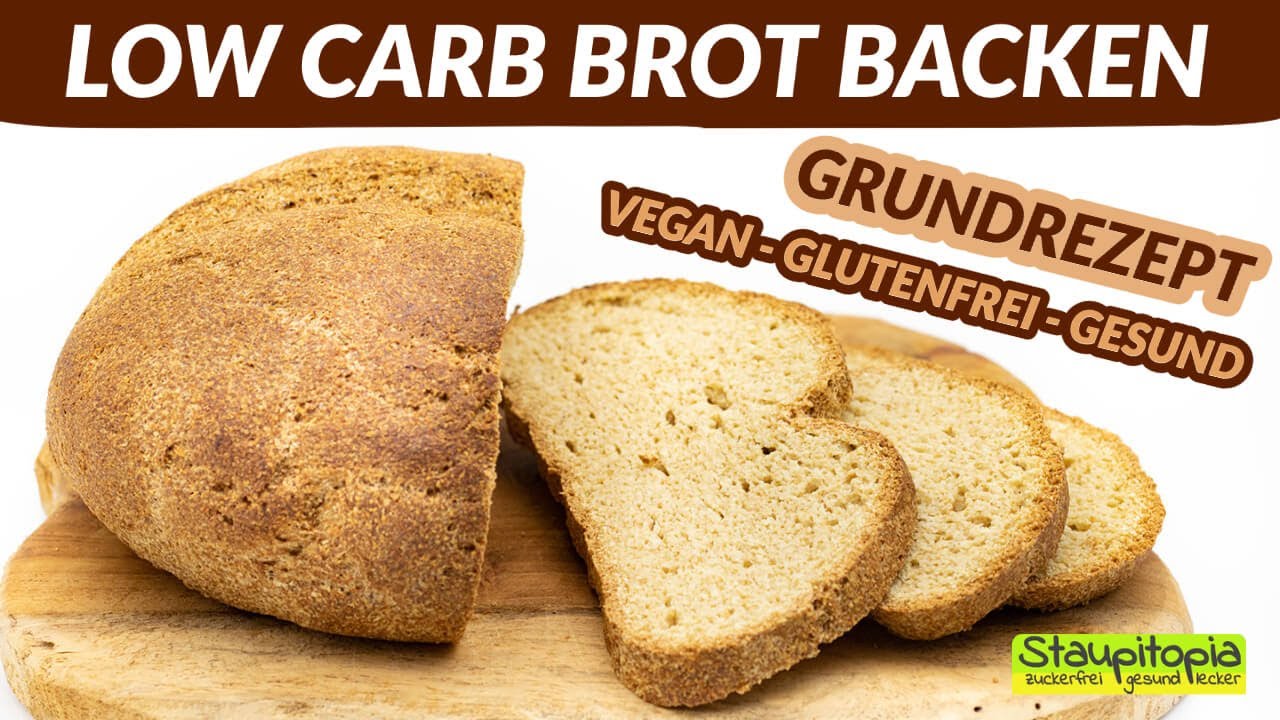 Low Carb Brot Grundrezept mit vielen Tipps - Vegan, glutenfrei & gesund Brot backen