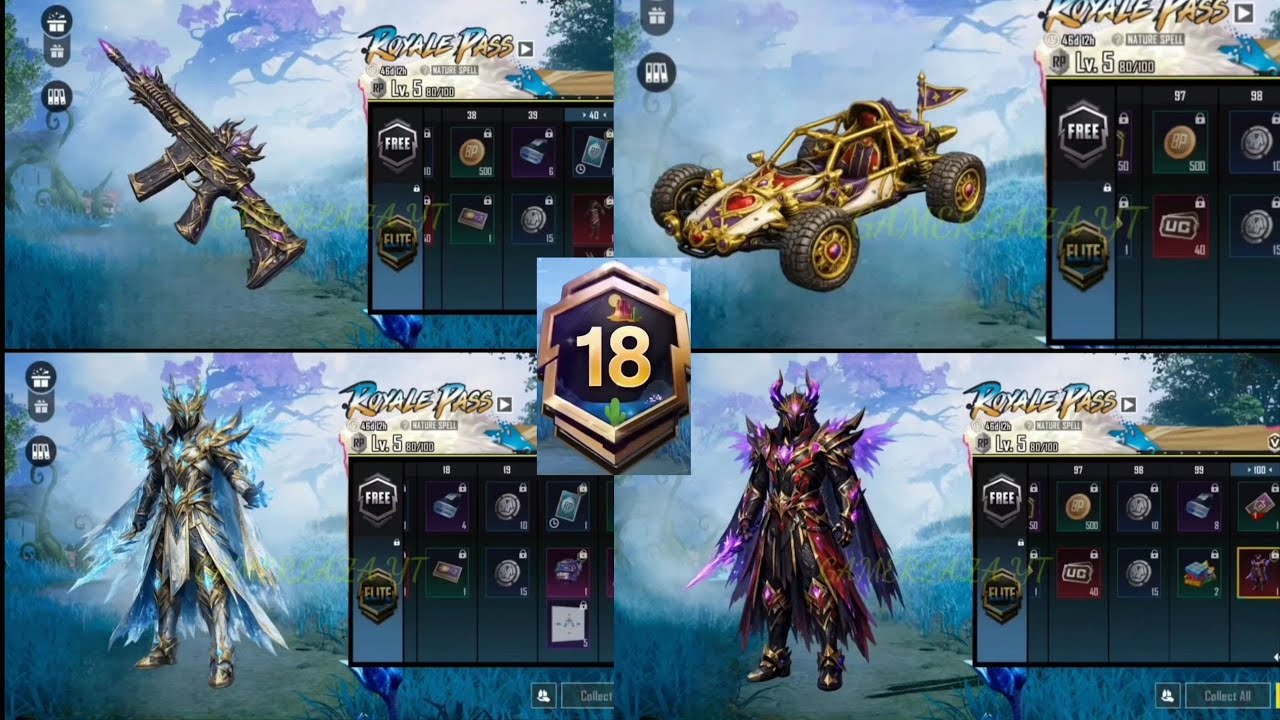 Королевский пропуск с наградами от 1 до 100 RP 🔥 Королевский пропуск A18 🔥 От 1 до 100 RP 🔥 Корол...