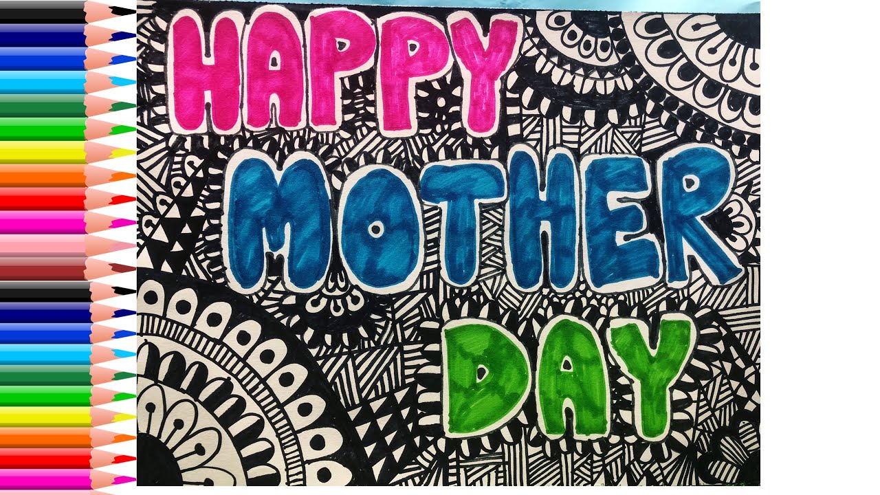 Happy Mother Day 2020 / Zentangle Art Mom / Feliz Día Mamá 2020