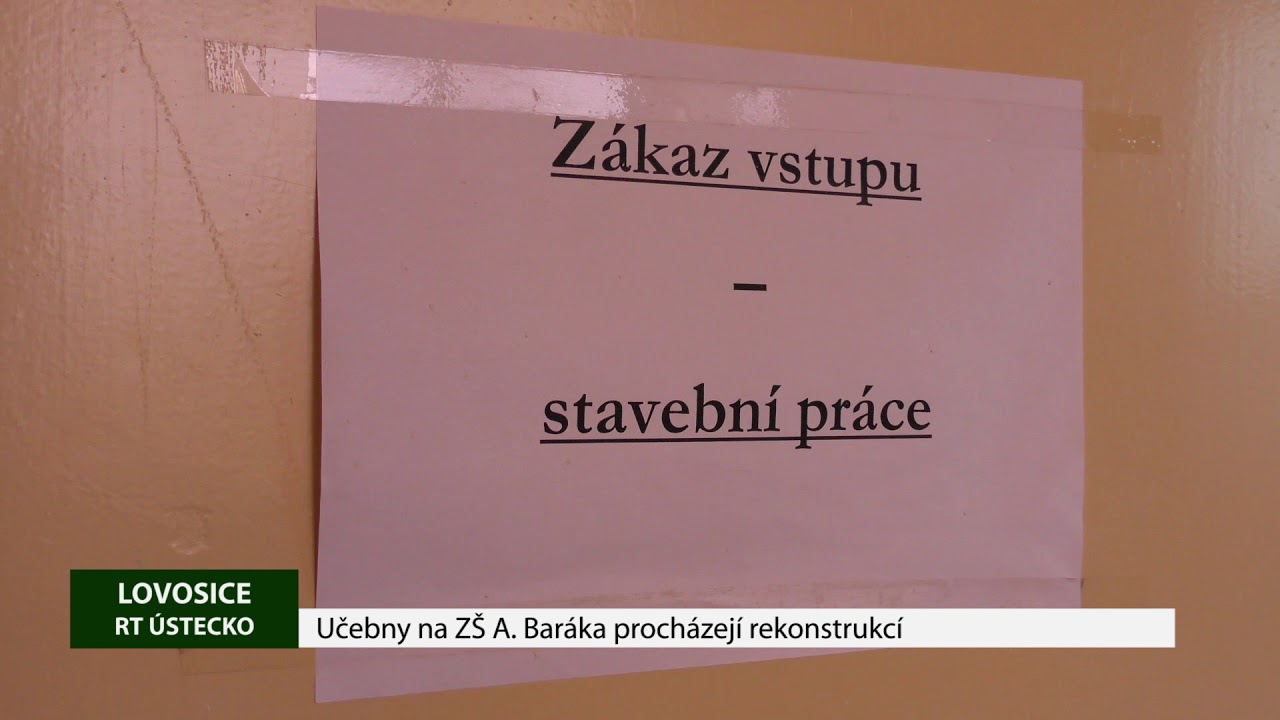 LOVOSICE: Učebny na ZŠ A. Baráka procházejí rekonstrukcí