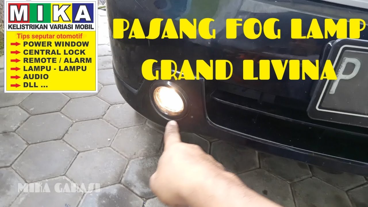 Cara pasang foglamp livina