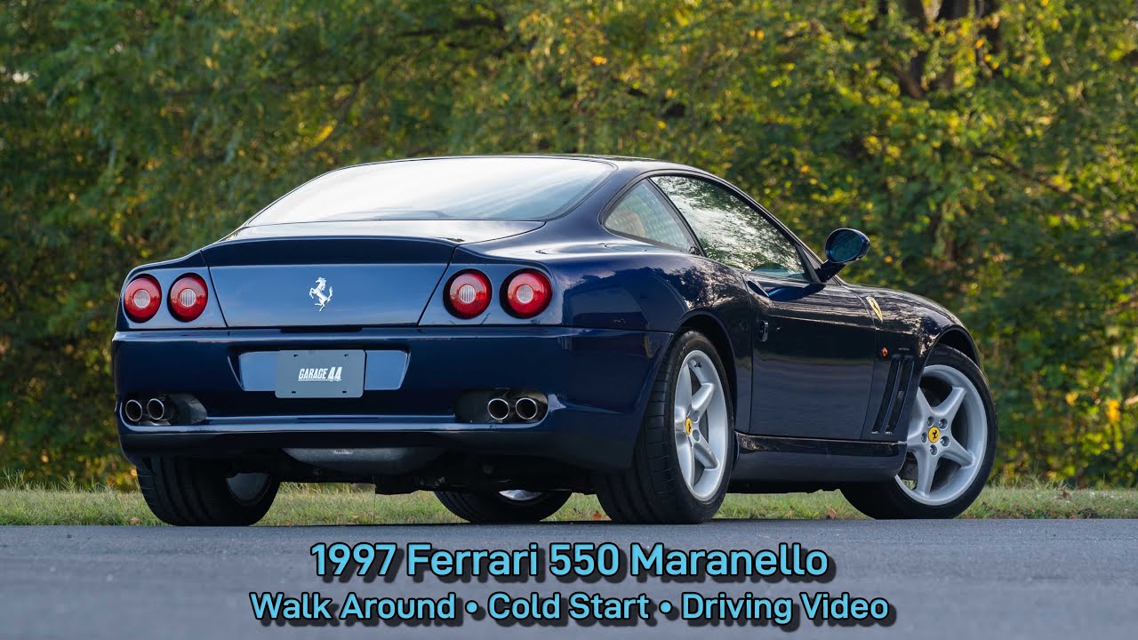 1997 Ferrari 550 Maranello - Walk Around • Cold Start • Driving Video