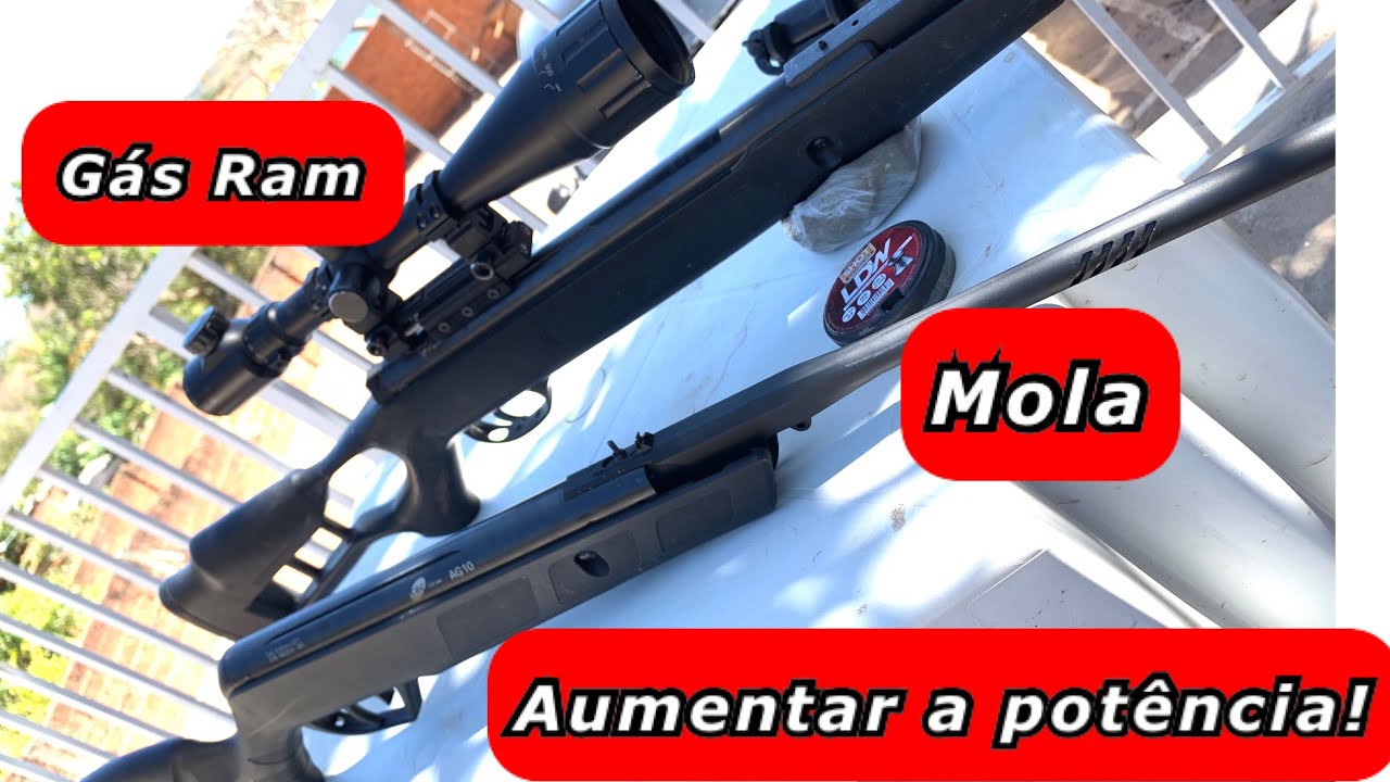 Aumentar a potência carabina Mola e Gás Ram !?