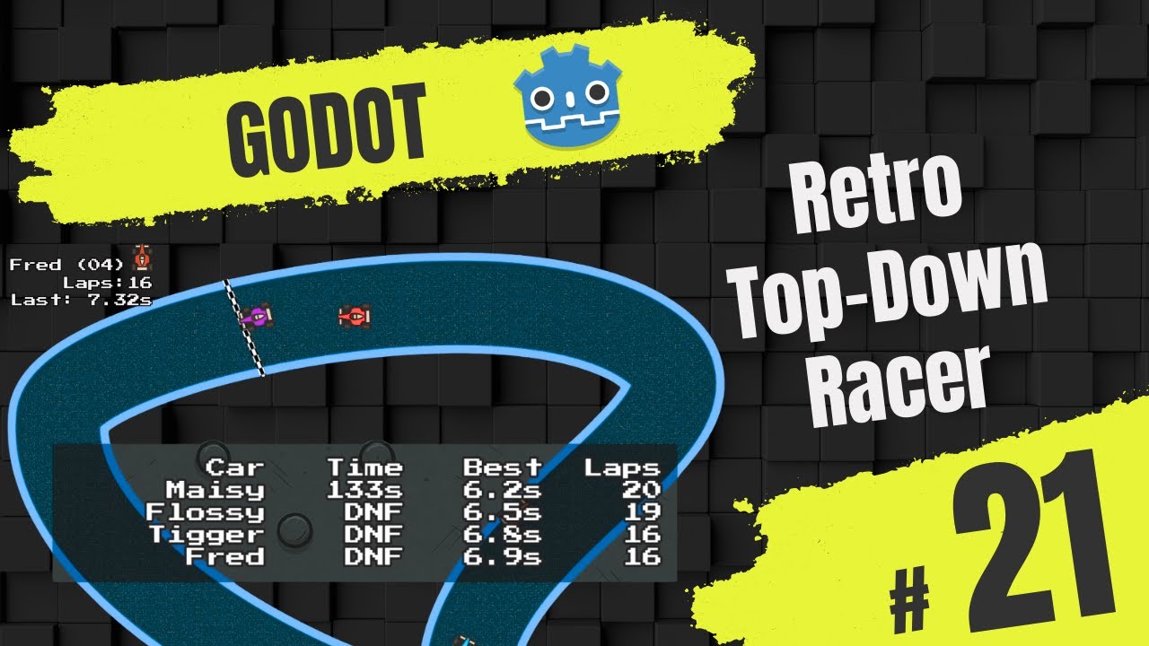 Создайте 2D-гонку с видом сверху в Godot 4.5+! Часть 21 — Уровни навыков ИИ, игра пройдена!