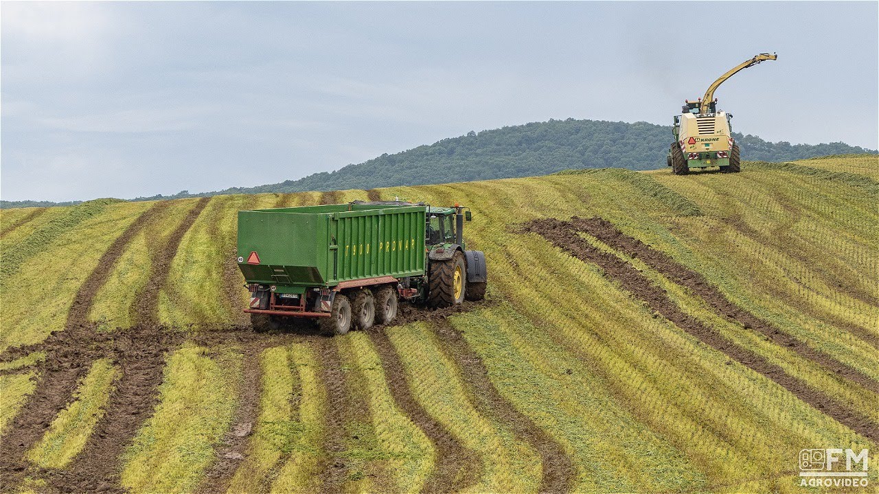 Mokré Senáže 2022 - Krone BigX 650, 3x John Deere