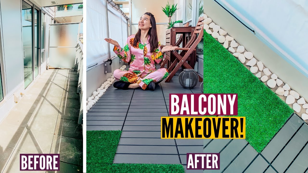 DIY CONDO BALCONY MAKEOVER: How we transformed our tiny patio on a budget // Nat and Max