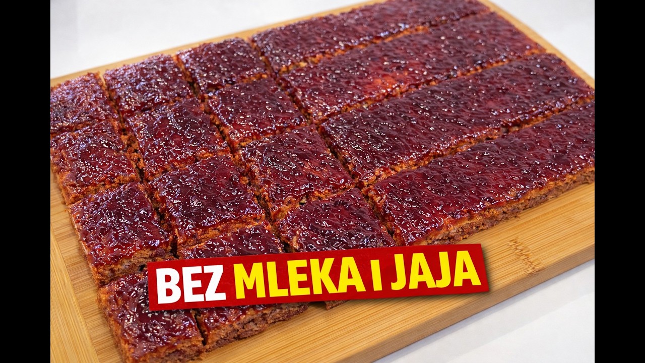 Najlakši kolač bez mleka i jaja (gotov za 5 minuta)