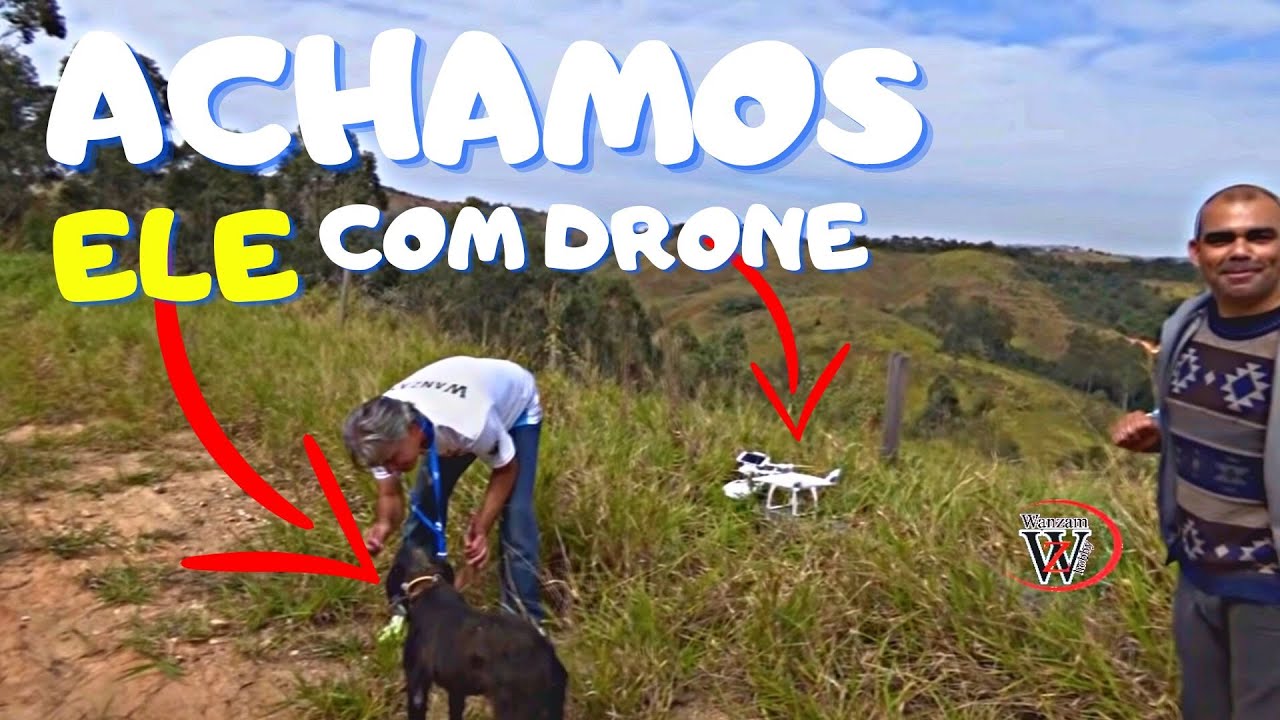 DRONE encontra CACHORRO no MATO preso