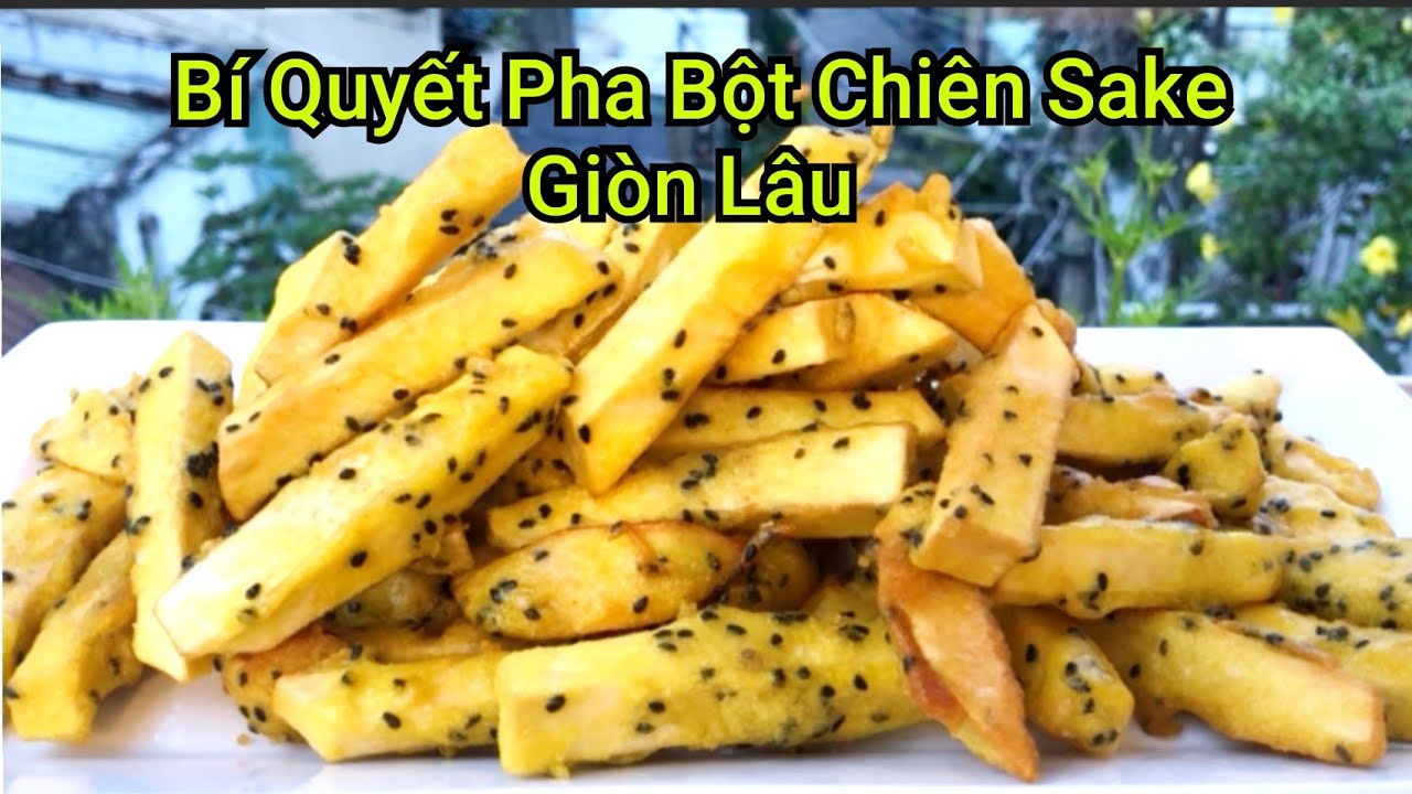 Bí Quyết Pha Bột Chiên Sake Giòn Lâu / Cách Làm Sake Chiên Vừng Đen Đơn Giản Dễ Làm