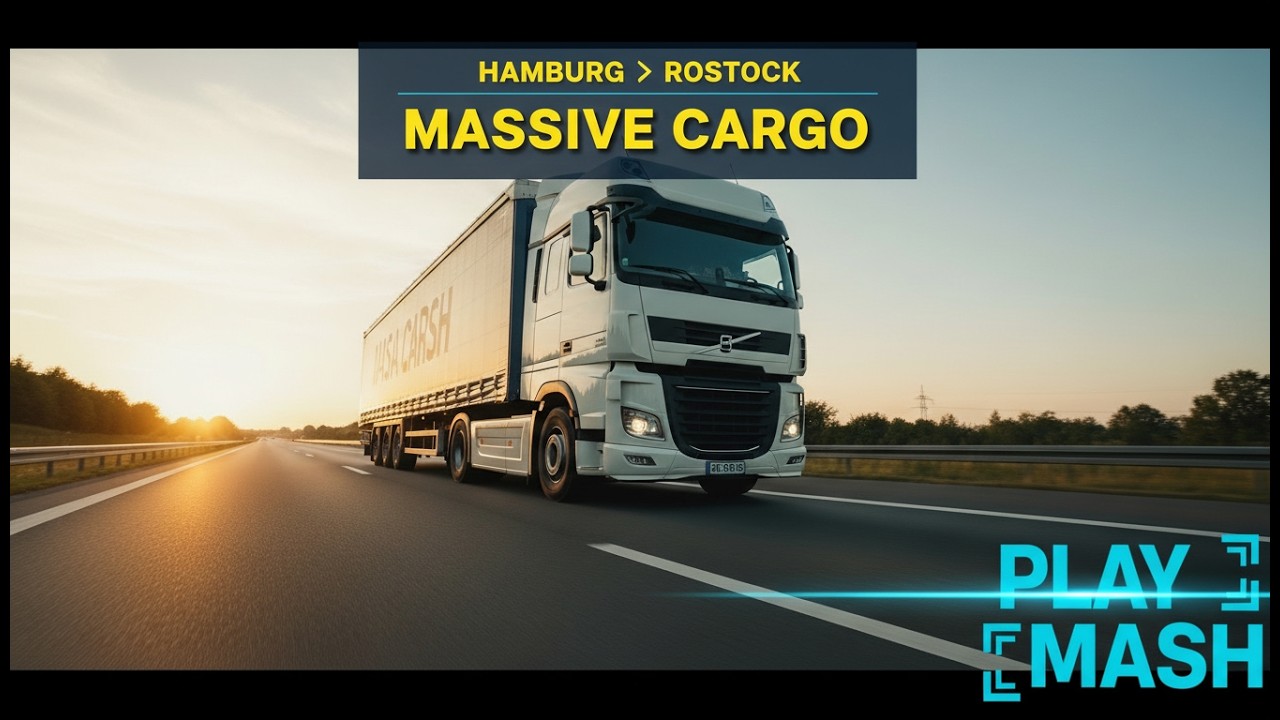 Massive Cargo Transport! Hamburg ➜ Rostock || ETS2 Long-Haul Mission || 1080 FULL HD GAMEPLAY