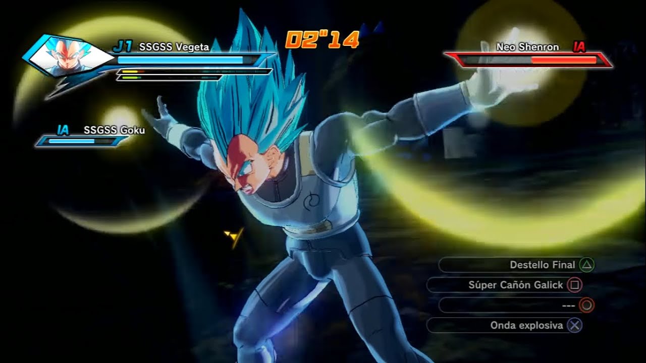 Vegeta & Goku SSGSS vs Nuova & Eis Shenron | Dragon Ball Xenoverse